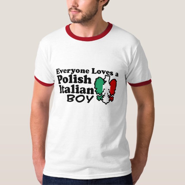 T-shirt polonais italien (Devant)