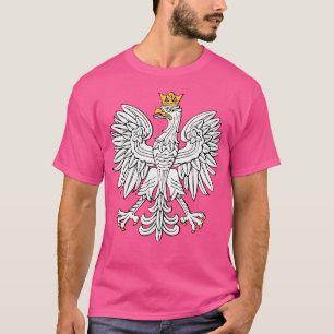 T-shirt Polonaise Aigle Blanche Crest