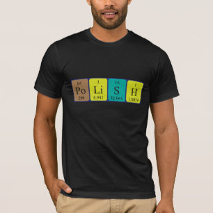 T-shirt Polonaise tableau périodique chemise patriotique