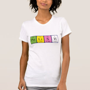 T-shirt Polonaise tableau périodique chemise patriotique