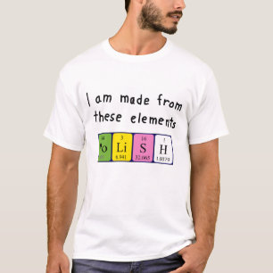 T-shirt Polonaise tableau périodique chemise patriotique