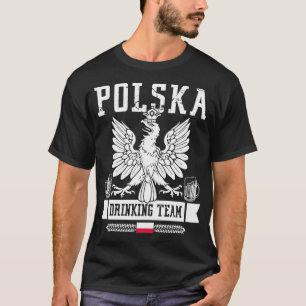 T-shirt Polska Boire Équipe Pologne Drapeau Parti Bière Po