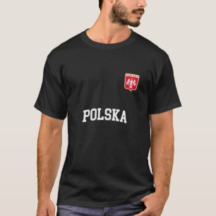 T-shirt Polska Team Sports Soccer Polonais Drapeau Jersey