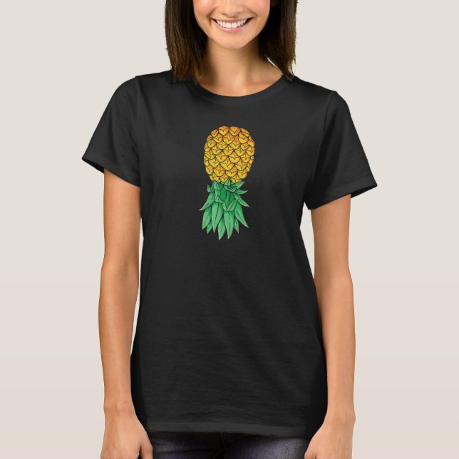 T-shirt Polyamory Et Polyamores D'Ananas Vers Le Bas (Devant)