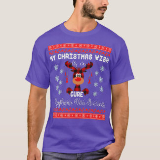 T-shirt Polycythemia Vera mon souhait de noël est un remèd