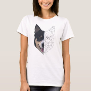 T-shirt Polygon Art - Dog Wolves - Wild Sweet Animals