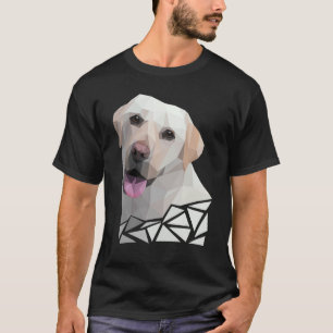 T-shirt Polygone coloré Labrador Retriever Portrait Lab O