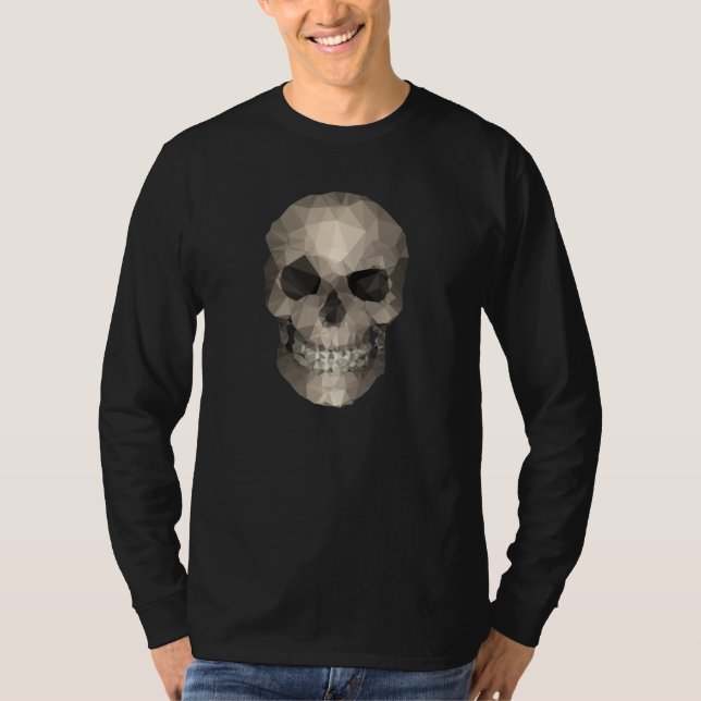 T-shirt Polygons skull (Devant)