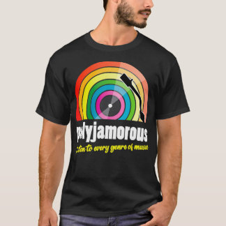 T-shirt Polyjamore J'écoute chaque genre de musique