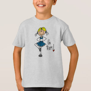 T-shirt Pom-pom girl bleu