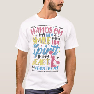 T-shirt Pom-Pom Girl Cheer Coach Femmes Cheerleader