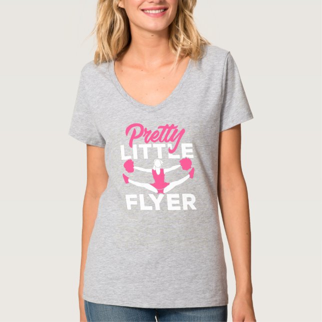T-shirt Pom-pom girl Cheer Girl Joli Petit Flyer mignon (Devant)