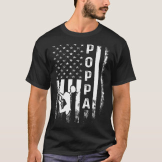 T-shirt Pom-Pom Girl Cheer Papa Drapeau Amérique Vintage N