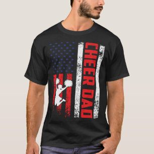 T-shirt Pom-pom girl Papa Cheval Papa Américain Flag Père