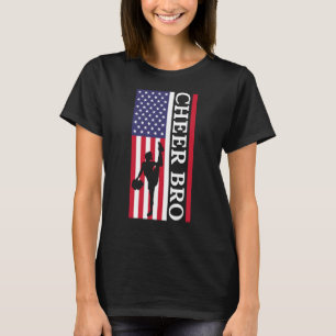 T-shirt Pom-pom girl patriotique 4 juillet Drapeau américa