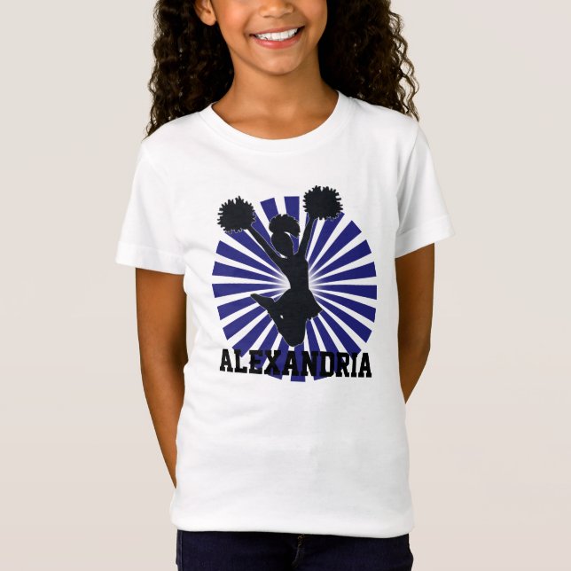 T-Shirt Pom-pom girl personnalisé dans le rayon de soleil (Devant)