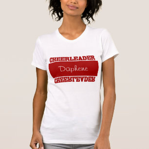 T-shirt Pom-pom girl personnalisé rouge