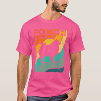 T-shirt Pomchi Vintage coucher de soleil papa