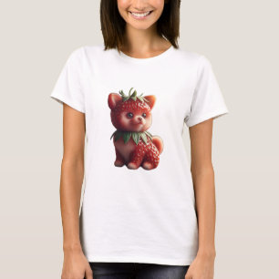 T-shirt Pomeranian aux fraises