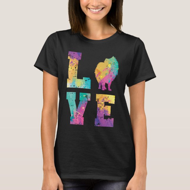 T-shirt Pomeranian Love (Devant)