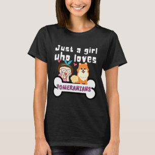 T-shirt Pomeranian Maman Chien Maman Doggy Parents Just A
