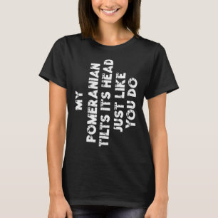 T-shirt Pomeranian Maman Papa Drôle Chien Amoureux Femmes