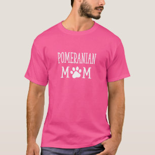 T-shirt Pomeranian Maman Zwergspitz Chien Nain Spitz Anima