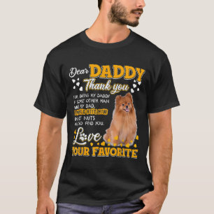 T-shirt Poméranie Cher Papa Merci D'Être Mon Père