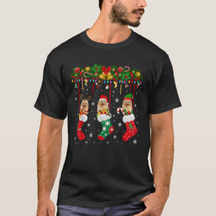 T-shirt Poméranien en chaussette Noël Rennes Saint-Nicolas