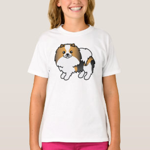 T-shirt Poméranien tricolore Hound Chien de dessin animé m