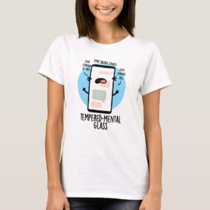 T-shirt Pomme de téléphone portable amusante en verre trem