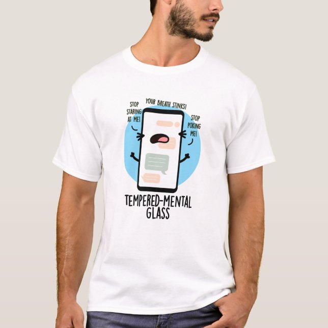 T-shirt Pomme de téléphone portable amusante en verre trem (Devant)