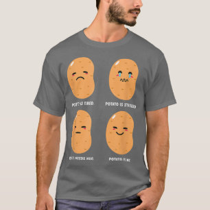 T-shirt Pomme de terre affective Potato Potato Spud