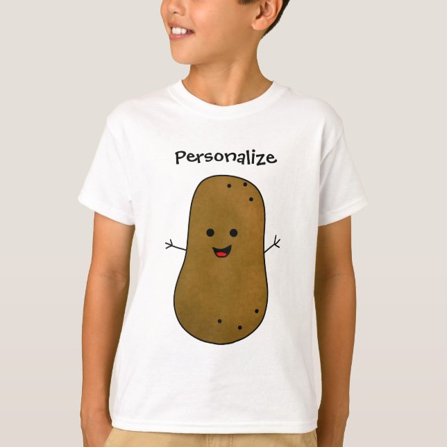 T-shirt Pomme de terre Brown personnalisée (Devant)