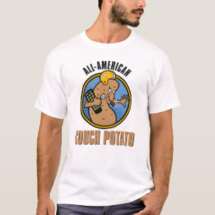 T-shirt Pomme de terre canapé américaine (personnalisée su