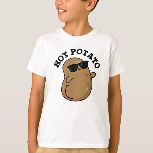 T-shirt Pomme de terre chaude amusant Veggie Pun (Devant)