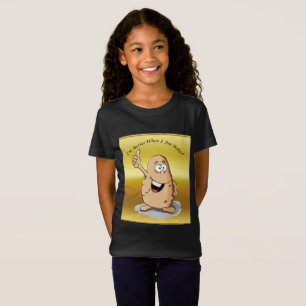 T-Shirt pomme de terre de personnage de dessin animé avec