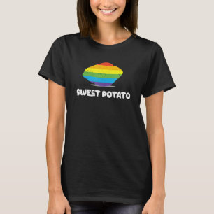 T-shirt Pomme de terre douce arc-en-ciel LGBTQ Funny Potat