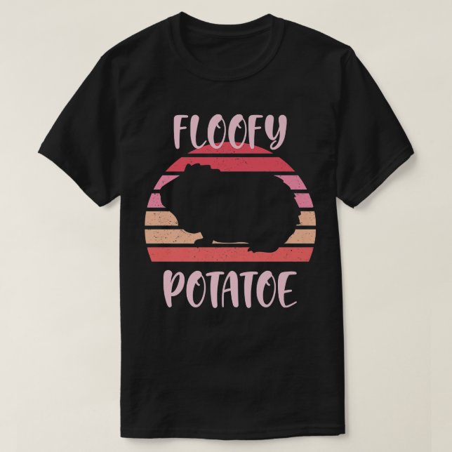 T-shirt Pomme de terre flottante Fluffy Piggies de pomme d (Design devant)