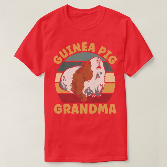 T-shirt Pomme de terre fourrure Filles Guinée Pig Grand-mè (Design devant)