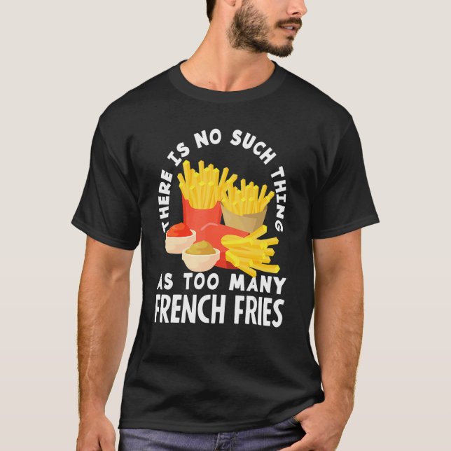 T-shirt Pomme de terre frite française (Devant)