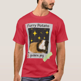T-shirt Pomme de terre furieuse drôle GuinéeCochon faux no