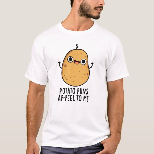 T-shirt Pomme De Terre M'Épluche Un Jeu De Pomme De Terre  (Devant)