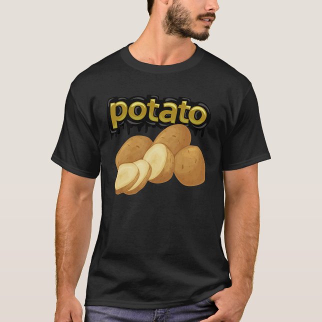 T-shirt Pomme de terre nutritionniste pour diéticienne et  (Devant)