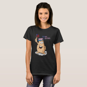 T-shirt Pomme de terre patriotique avec le casquette