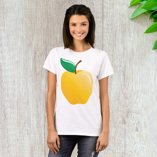 T-shirt Pomme dorée Fruit jaune brillant