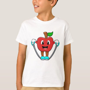 T-shirt Pomme en forme avec corde