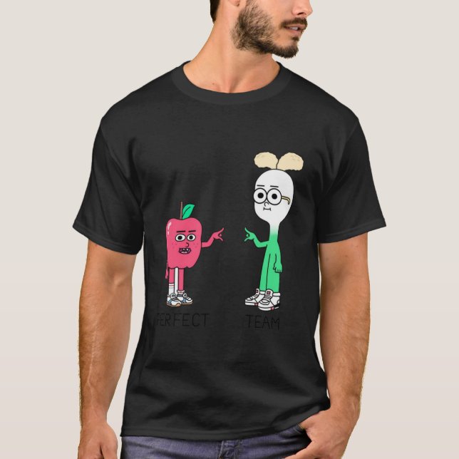 T-shirt pomme et oignon (Devant)