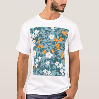 T-shirt Pomme Florale : Motif en floraison Motif.