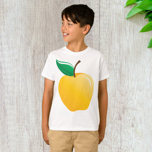 T-shirt Pomme jaune dorée